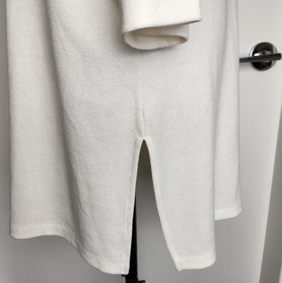 Crepe Linen Tunic Midi Dress - Picture 9 of 10